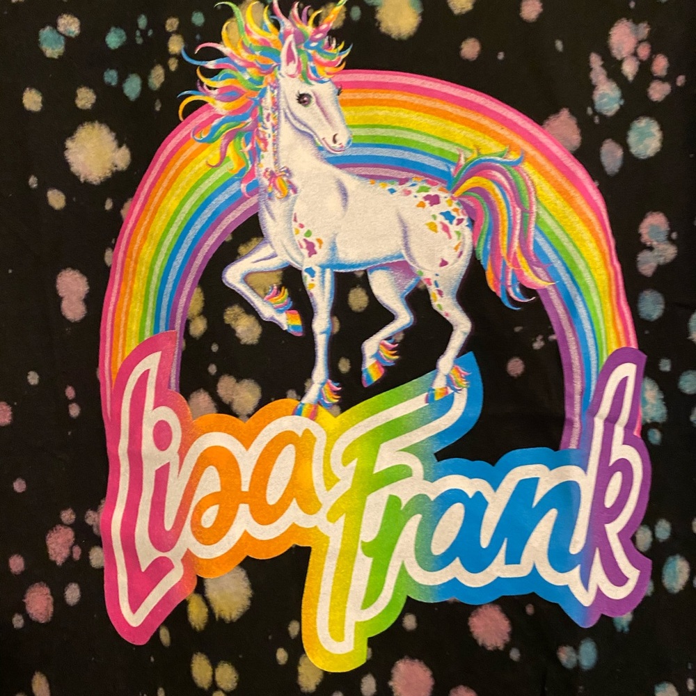 NEW Lisa Frank tie dye unicorn tee shirt XS,Small juniors - Picture 2 of 4